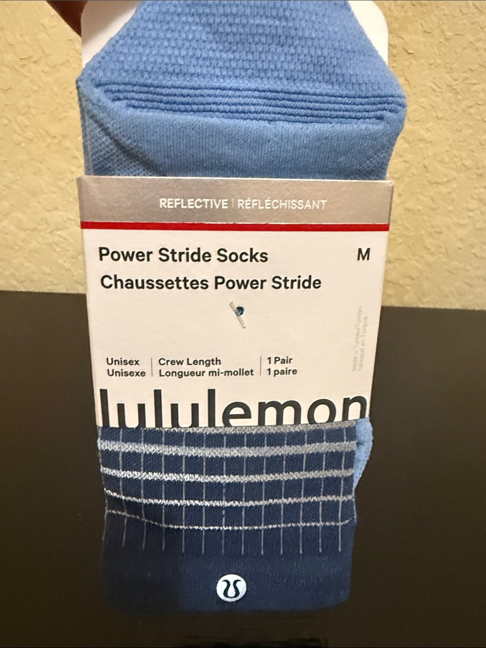 Lululemon power stride socks, $38 retail